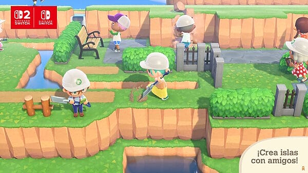 Animal Crossing New Horizons Islas Oníricas construcción