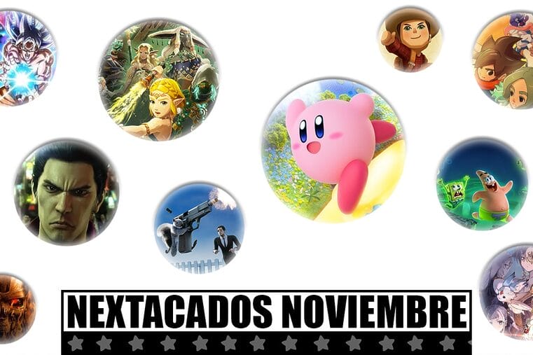 Juegos Importantes Noviembre Nextacados 2025 Nintendo Switch 2 Kirby Hyrule Warriors Sparking Inazuma Atelier Yakuza