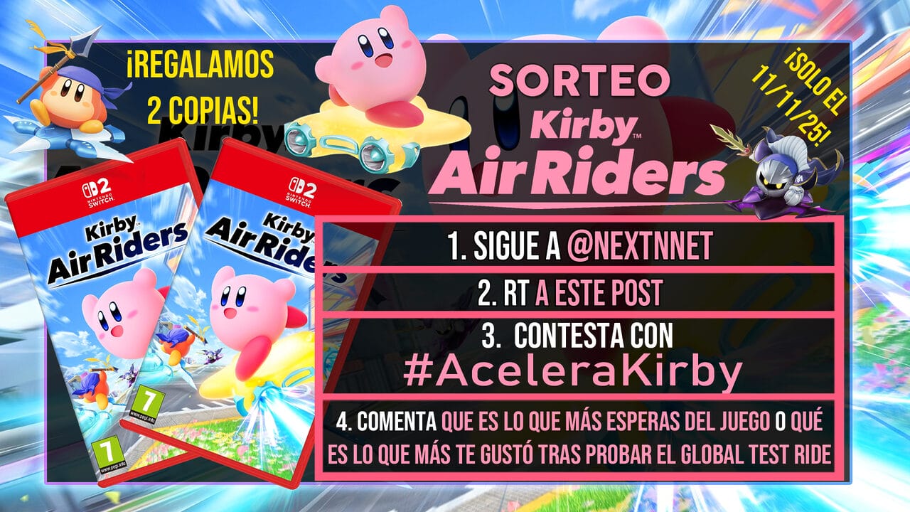 Sorteo Kirby Air Riders - Nintendo Switch 2