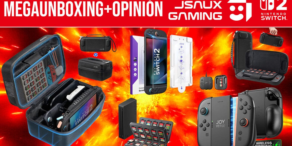 Megaunboxing + Opinión accesorios JSAUX Nintendo Switch 2