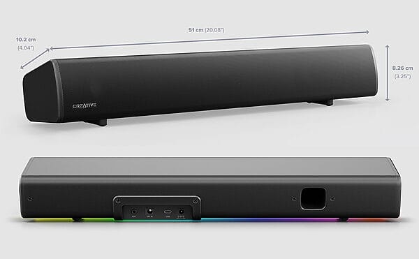 Análisis Creative Sound Blaster GS5 tamaño