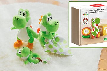 Juguetes Yoshi app Hola Yoshi My Nintendo Store sonajero madera amiibo