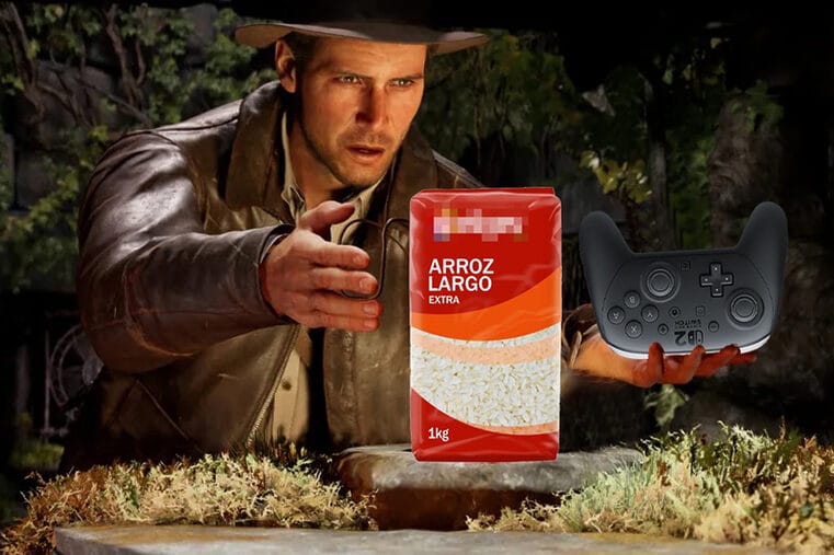 Indiana Jones y el Gran Círculo cambiazo arroz Mando Pro Nintendo Switch 2 timo