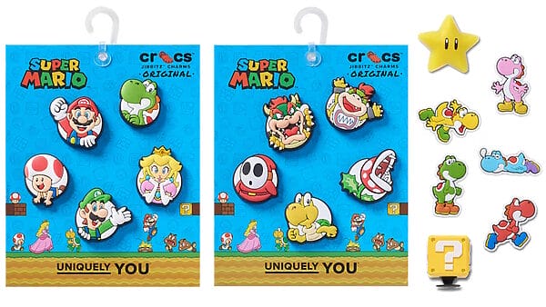 Zapatillas Crocs x Super Mario collection adornos Jibbitzjpg